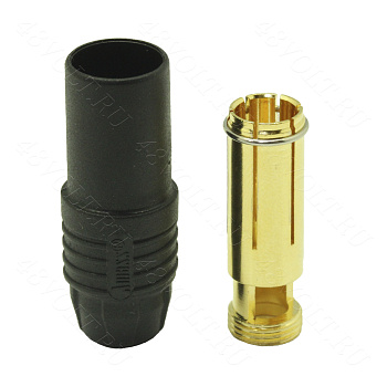 Силовой коннектор AS-150 черный (мама)